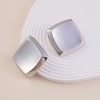 SOHI Women's Metallic Silver The Slab Drop Earrings - 2 of 4