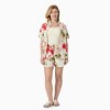 PATPAT Family Matching Sets Tropical Floral Button Up Beach Shirt and Shorts with Drawstring and Pockets - 2 of 4