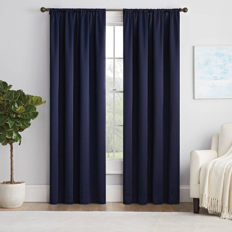 Solid Thermapanel Room Darkening Curtain Panel - Eclipse, 1 of 14