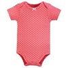 Hudson Baby Infant Girl Cotton Bodysuits, Sweet Cherry - 4 of 4