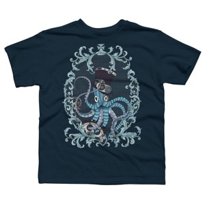 Boy's Design By Humans Steampunk Octopus By paviash T-Shirt - 1 of 3