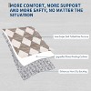 Washable Runner Rug, Modern Checkered Entryway Kitchen Rug Low Pile Soft Trellis Bathroom Carpet Front Door Mat - 4 of 4