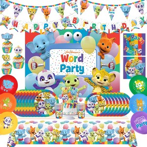 Treasures Gifted Word Party Birthday Supplies Ultimate Set for 16 Guests - 1 of 4