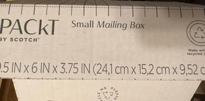 Packt By Scotch Small Mailing Box 9.5 X6x 3.75 White : Target