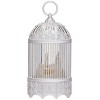 Roman 11.5" Lighted Swirl Bird Cage with Church - 2 of 4