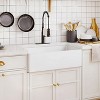 CASAINC 33 Inch Glossy Fireclay Single Bowl Farmhouse Apron Kitchen Sink - 2 of 4