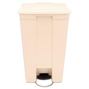 Rubbermaid Commercial Legacy Step-On Receptacle, 23 gal, Polyethylene, Beige - 1 of 4