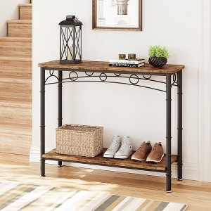 Console Table, 11.80" Narrow Sofa Tables - 1 of 4