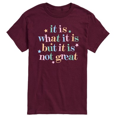 Men's - Instant Message - It Is What It Is Short Sleeve Graphic T-Shirt