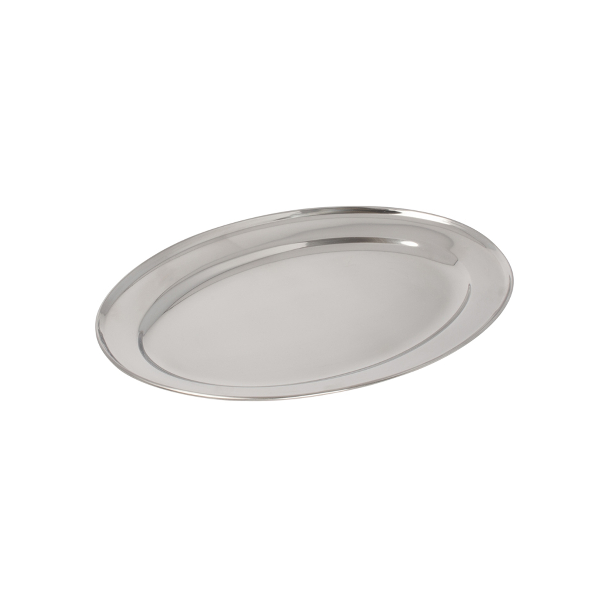 Winco Oval Platter, Stainless Steel, 14"