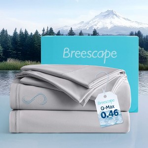 Cooling Sheet Set - BlendTek™ Dry & Cool Technology for Hot Sleepers and Night Sweats, Q-Max>0.46, Deep Pocket Up to 18", 360° Elastic Band - 1 of 4