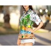 LA LEELA Hawaiian Shirts Womens Casual Beach Party Blouse Shirt Summer Short Sleeve Tropical Vacation Tops Button Up Dress Shirts Colorful - 4 of 4