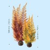 biOrb Aquatic Autumn Fern Set Aquarium Artificial Plants - Orange - 2pc - 3 of 4
