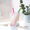 Zodaca Pen Pencil Holder & Stationery Organizer for Home Office Desk, School Supplies, Pearl Gradient Wave - image 2 of 4