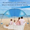Whizmax Beach Shade, Beach Canopy, Provides 150 Sq. Ft. of Shade, Compact & Easy to Carry, Sets up in 3 Minutes - 2 of 4