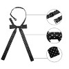 Elerevyo Pre-Tied Polka Dots Bowknot Long Ribbon Bow Ties for Women Collar - 4 of 4