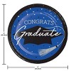 Creative Converting 9" Graduate School Spirit Cobalt Blue Paper Plates 54ct - 4 of 4