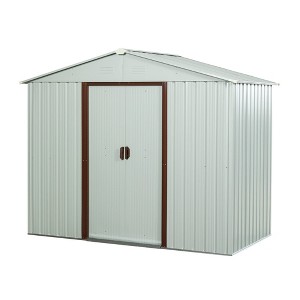 Outdoor Storage Shed with Lockable Sliding Doors Heavy Duty Aluminum Frames Storage Cabinet - 1 of 3