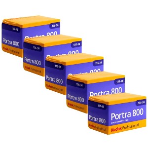 Kodak Portra 800 Color Negative Film (35mm Roll Film, 36 Exposures) - 5 Pack - 1 of 3
