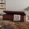 Contemporary Tufted Storage Ottoman Bench with Nailhead Trim and Hinged Lid for Living Room – 3irtyhousy - 2 of 4
