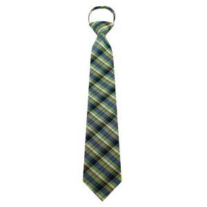 Men's Plaid 3.25 Inch W And 20 Inch L Zipper Neckties - 1 of 3