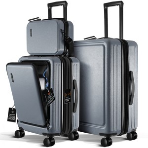 TravelArim Luggage Sets, Suitcase with Spinner Wheels, Durable Hard Shell Suitcase Set, Expandable Travel Suitcases - 1 of 4