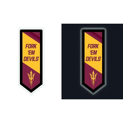 Evergreen Ultra-Thin Glazelight LED Wall Decor, Pennant, Arizona State University- 9 x 23 Inches Made In USA