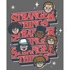 Juniors Womens Stranger Things The Gang Cartoon Logo T-Shirt - 2 of 4