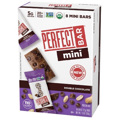 Perfect Bar Double Chocolate Mini Protein Bars - 7oz/8ct