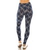 Slickblue Women's High Waist Yoga Leggings, Multi-Printed Knit, Banded Waist, Lined, One Size, Stretch Fit - 4 of 4