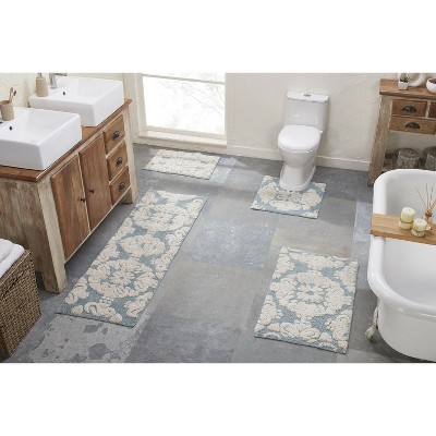 Medallion Collection 100% Cotton Tufted Bath Rug Set of 4 - Better Trends