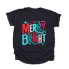 Simply Sage Market Women's Merry and Bright Abstract Short Sleeve Garment Dyed Tee - 2 of 4