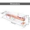 HTUTWOO Office Desk Stapler with 1000 24/6 Staples, Transparent Clear Durable Acrylic Fashion Shape, for Office Home School - 2 of 4