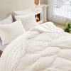 Peace Nest Fluffy Shaggy Faux Fur Comforter Set, Fuzzy Plush Bedding Set - 2 of 4