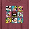 Women's - Disney - Mickey Mouse and Friends Grid Lightweight French Terry Wide Neck Long Sleeve Shirt - 2 of 4