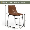 CENGHU Dining Chairs Set of 2, Modern Dining Room Chairs with Metal Legs, Dining Side Chairs for Kitchen, Living, Dining Room - 3 of 4