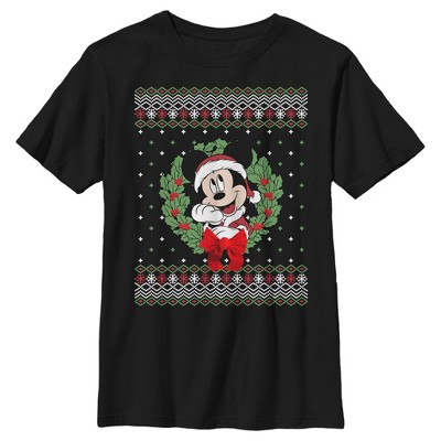 Boy's Disney Mickey and Friends Ugly Sweater T-Shirt