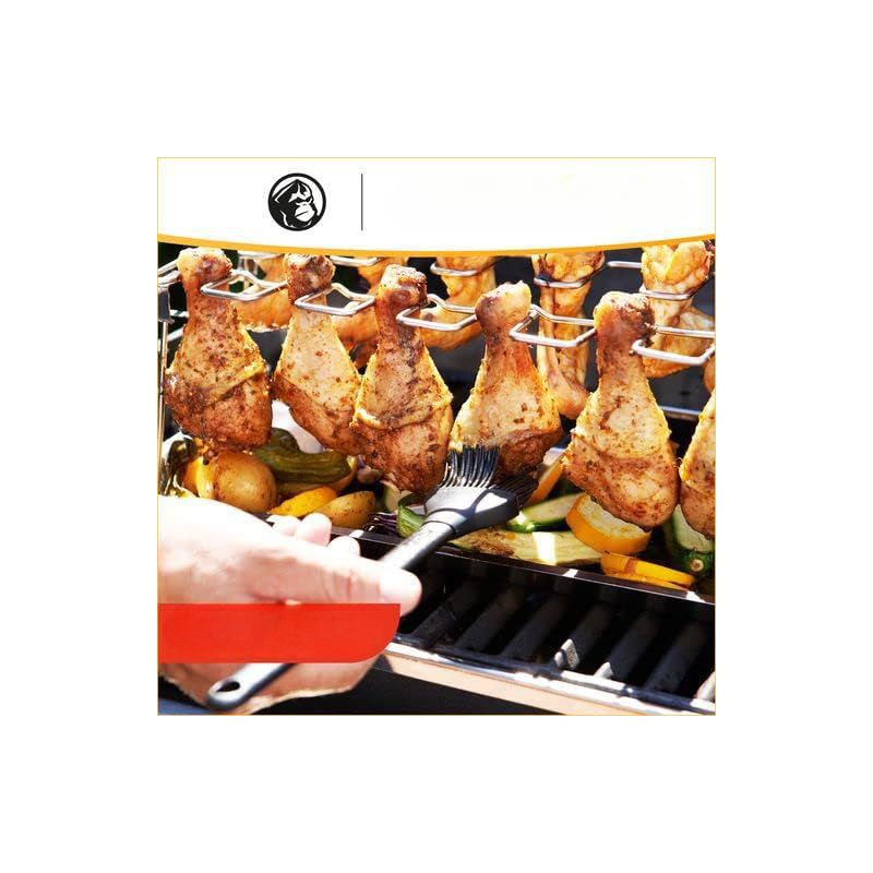 Mountain Grillers Chicken Leg Rack for Grill, Holds Up 12 Legs, 3 of 4