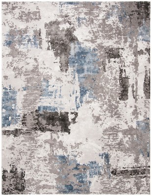 Elysian Shadows Abstract Gray 9' x 12' Hand-Knotted Rug