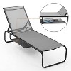 Ainfox 2 set Patio Lounge Chair Chaise Lounge for Patio, Beach, Pool - 2 of 4