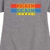 Girls' - Rock 'Em Sock 'Em Robots - Rock 'Em Sock 'Em Robots Logo Graphic Short Sleeve Fleece Dress - 2 of 4
