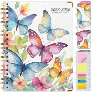 Global Printed Products Hardcover AY 2025-2026 Fashion Planner - 8.5"x11" (Watercolor Butterflies) - 1 of 4