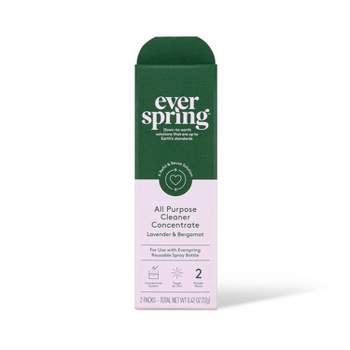 Lavender & Bergamot Ultra-Concentrated All Purpose Cleaner - 0.42oz/2ct - Everspring™