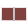 vidaXL Retractable Side Awning Brown 47.2 in.x236.2 in. - 4 of 4