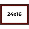 PosterPalooza | Weathered Red Picture Frame - UV Acrylic, Backing Board, Hanging Hardware Included - 2 of 4