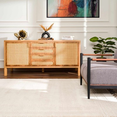 Hauteloom Ryuu Ivory Carved Area Rug