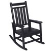 Mlmh & Kngwa 25.4"W Outdoor Rocking Chair with Wood-Texture - 3 of 4