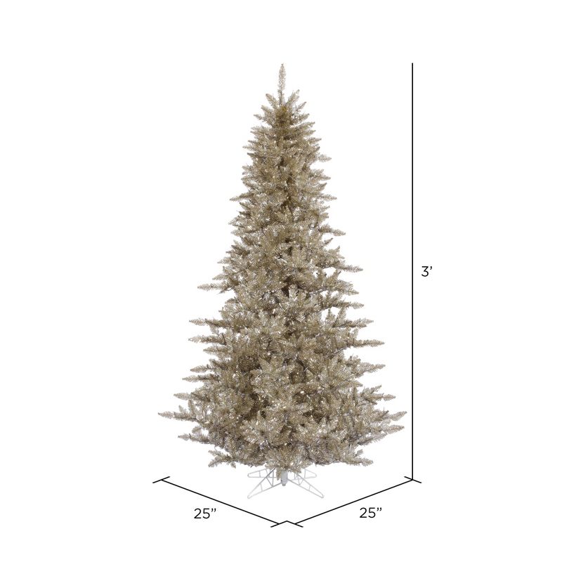 Vickerman Champagne Fir Artificial Christmas Tree, 2 of 3
