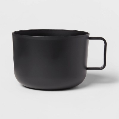30oz Plastic Soup Mug Black - Room Essentials™