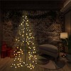 vidaXL Christmas Cone Tree Artificial Xmas Tree with LEDs Christmas Lighting - Warm White 4 x 3 ft - 2 of 4
